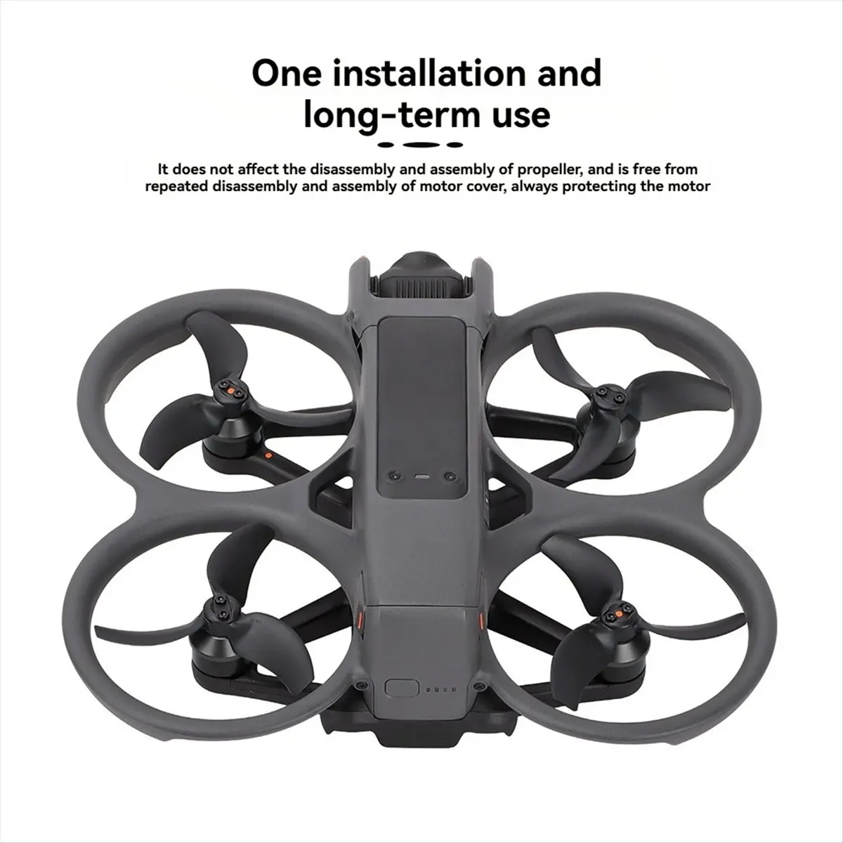 【Home-Accessories】4Pcs Aluminum Alloy Dustproof Waterproof Protective Motor Cover Cap for Avata 2 Drone Accessories