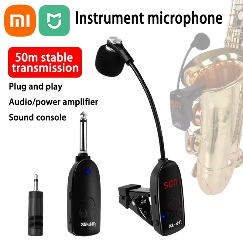 

XIAOMI MIJIA Sax Trumpet Trombone Special Wireless Microphone Instrument Pickup Amplifier Professional Recording Performance