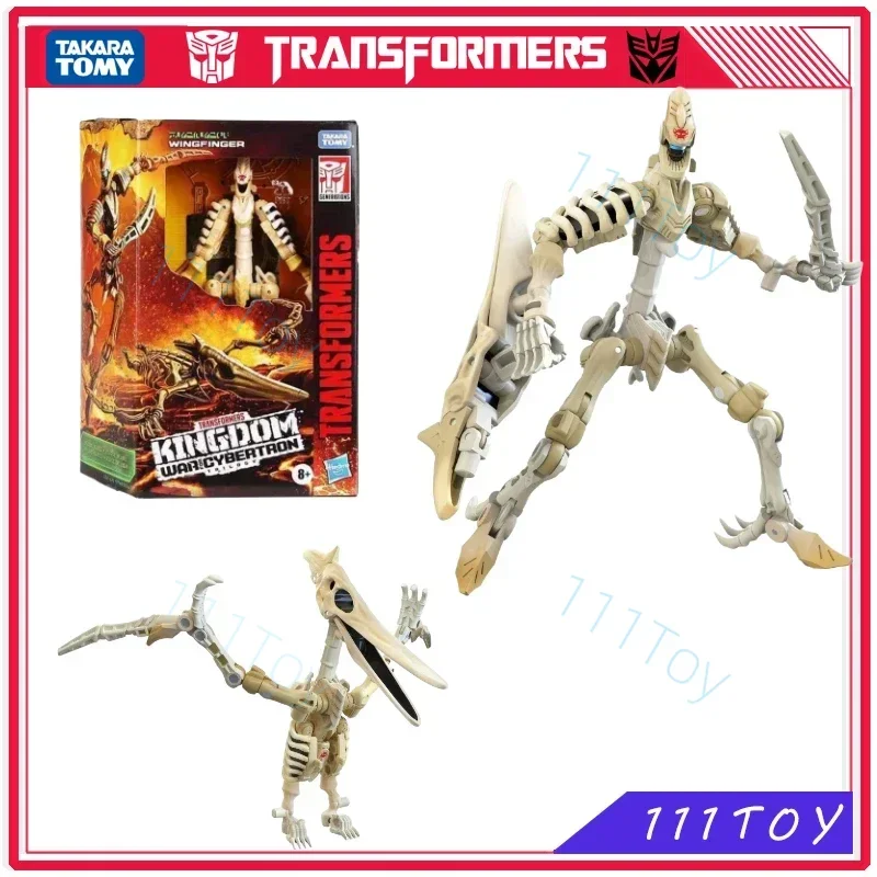 In Stock Transformers Toy War For Cybertron:WFC-K25 Deluxe Class Wingfinger Anime Figures Robot Toys Action Figure Gifts Hobbies