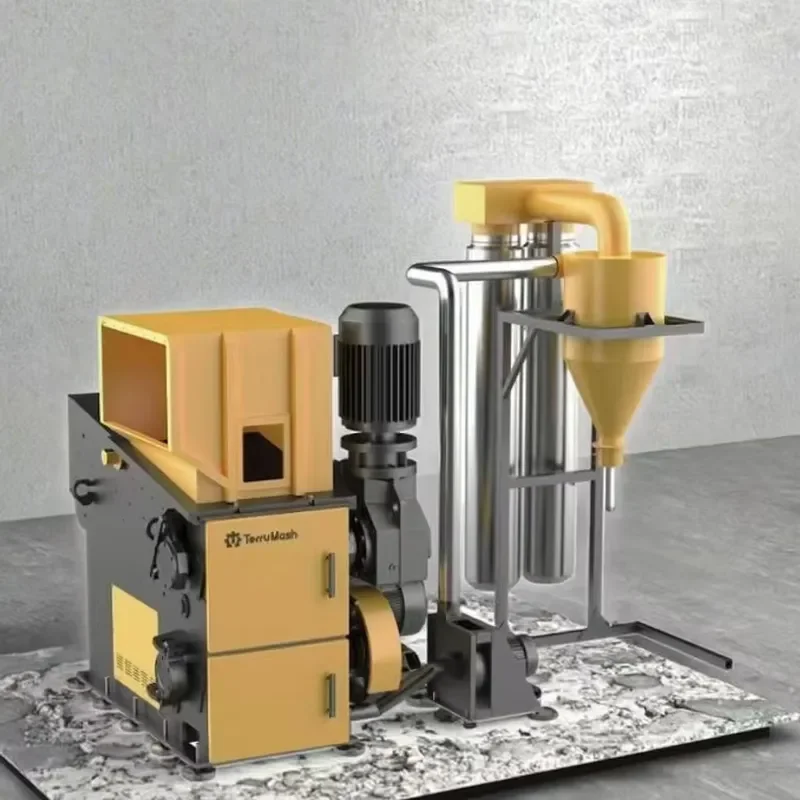 Integrated Single Shaft Shredder and Crusher Machine for Efficient Plastic Waste Recycling and Size Reduction 380V