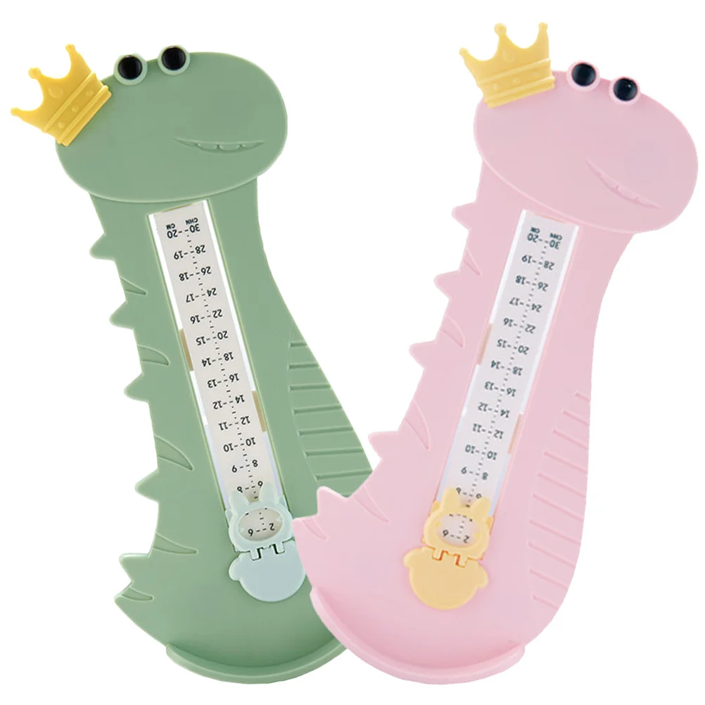2Pcs Foot Measurement Device for Kids Baby Shoe Size Measurer Tool Accurate Home Use Toddler Feet Measuring Ruler with Size