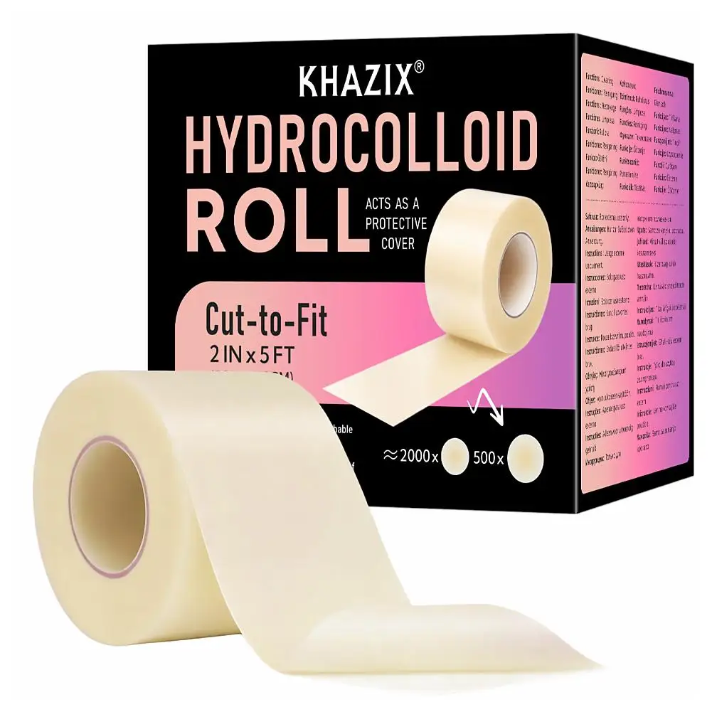 1roll Hydrocolloid Pimple Patch Roll, Invisible Acne Spot Cover Tape, Cut Blemish Patch Strip, Waterproof Breathable Skin Care