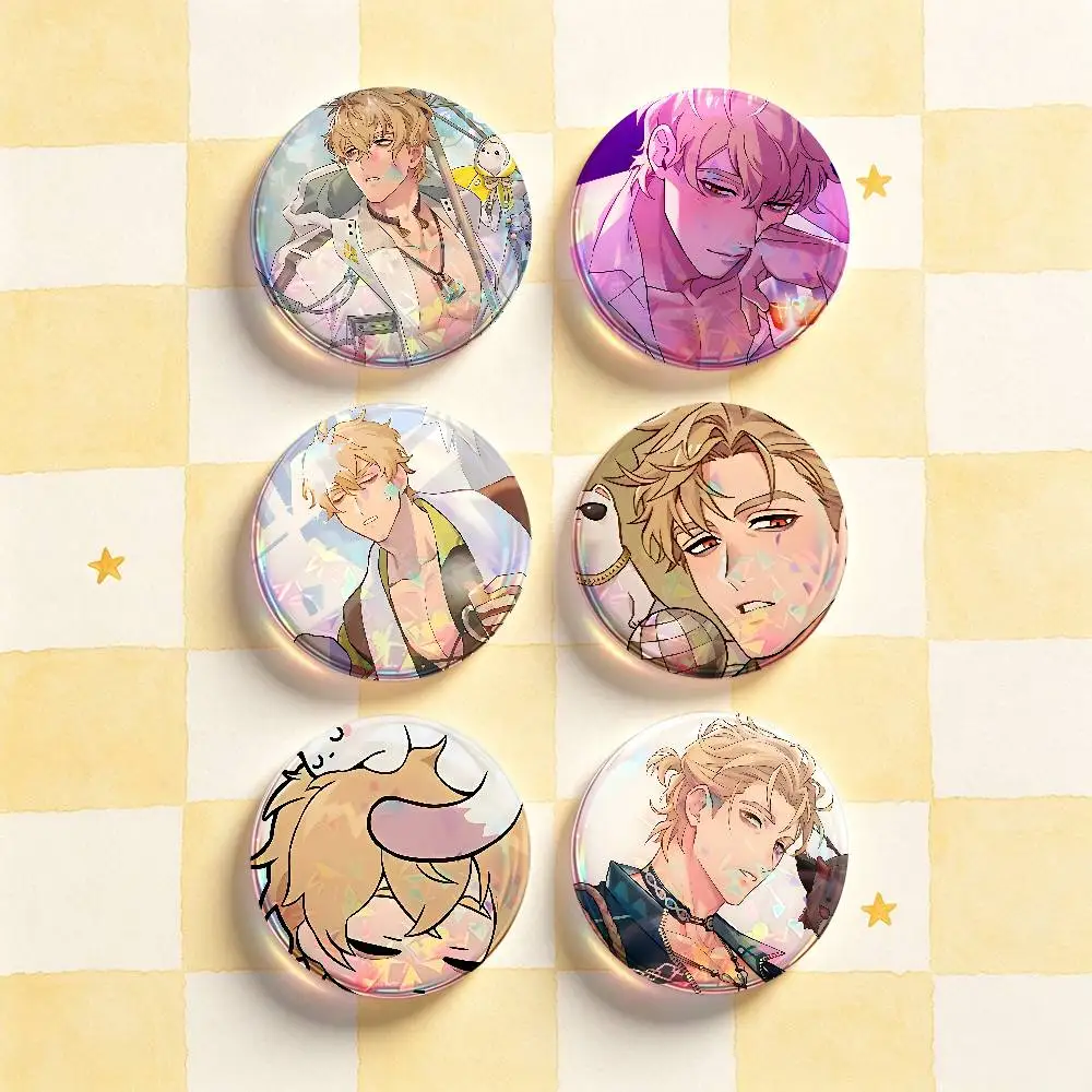 Q-Quincy Nu Badges Round Nijigen Otaku Culture IP peripheral products 58mm 44mm 32mm 75mm 25mm Mini