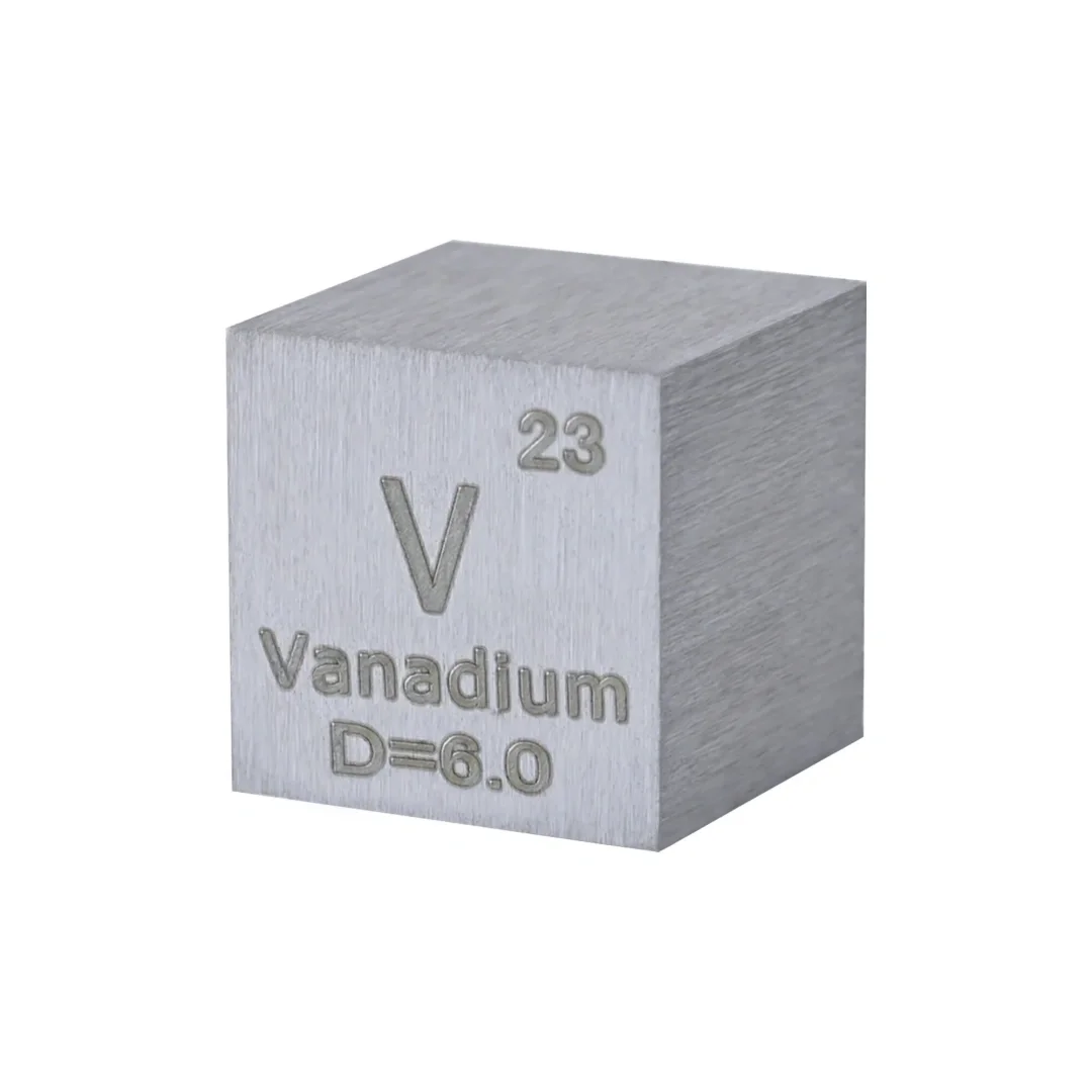 Vanadium Cube,10mm V Density Cube High Density Element Cube Unique Metal Cube