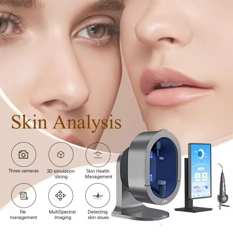 New Arrival X5 Pro 3D Skin & Hair Analyzer Facial Scalp Machine Skin Analysis Scanner Facial Skin Analyzer Salon Machine