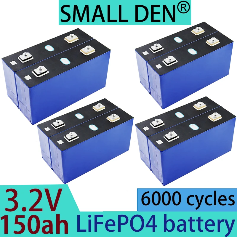 A-level 3.2V lithium iron phosphate battery, 150A DIY rechargeable battery, motorcycle RV solar energy storage system