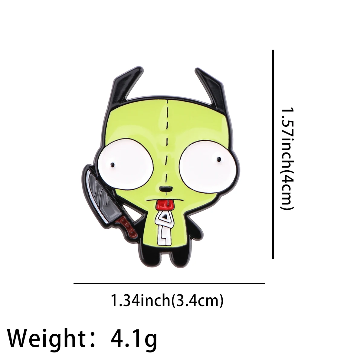 Cute Killer Enamel Pin Cartoon Alien Brooches for Woman Men Backpack Bags Badge Fashion Lapel Jewelry Kids Friends Gifts