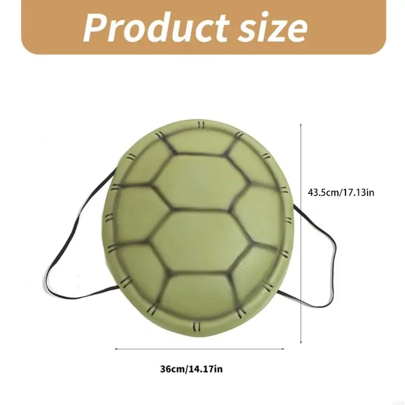 H58E Costume coquille tortus portable portable pour les enfants Cosplay pour adultes, carnavals, Halloween