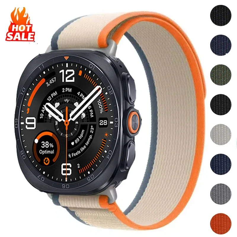 Trail Nylon-Schlaufenarmband für Samsung Galaxy Watch Ultra2 47mm, Sportarmband für Herren und Damen, für Galaxy Watch Ultra 2025 2024 47MM