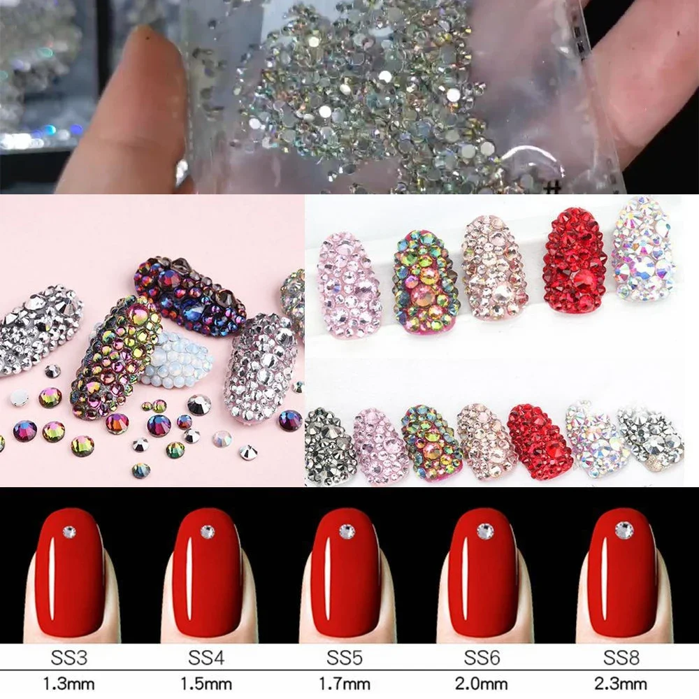 Gemme à paillettes vertes pour manucure, S3/S4/S5/Dock/S8, verre plat astronomique, diamant Nail Art, biscuits, cristal, non correctif, ornement, décor de téléphone