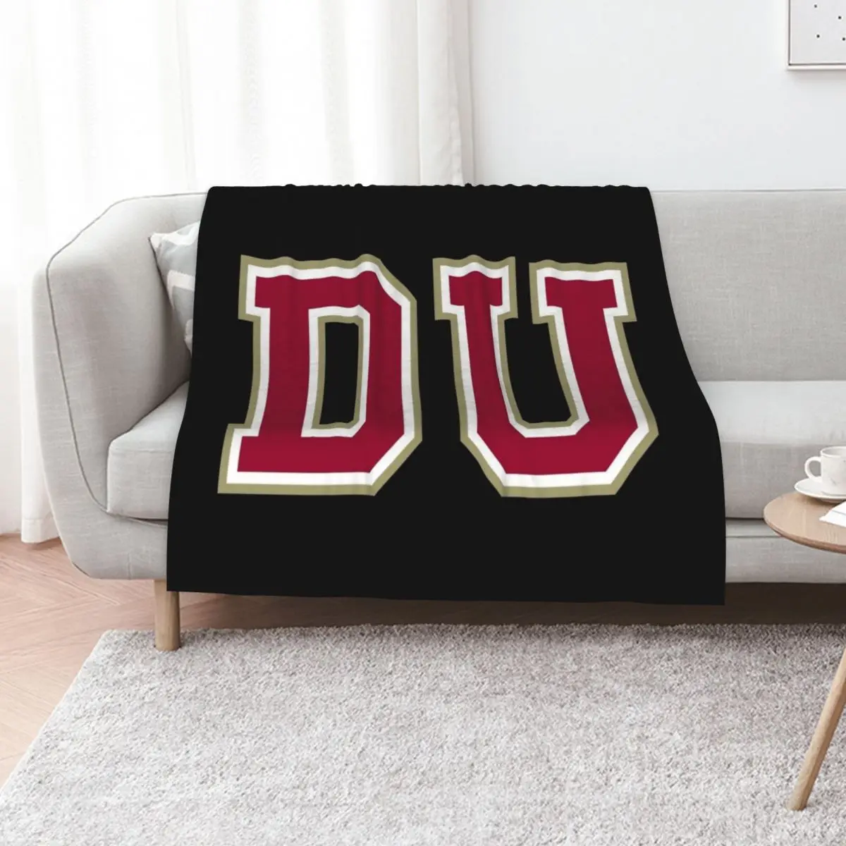 university of denver college font Throw Blanket Single Flannels Bed linens For Baby blankets and throws Blankets