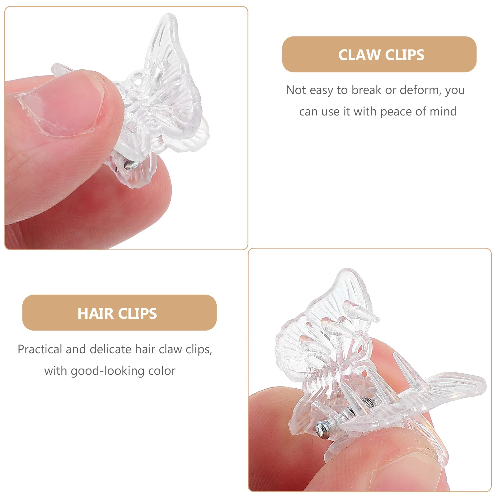 

30Pcs Butterfly Shaped Hair Clip Accessories Durable Long Lasting Portable Everyday Special Occasions Versatile Hairstyles