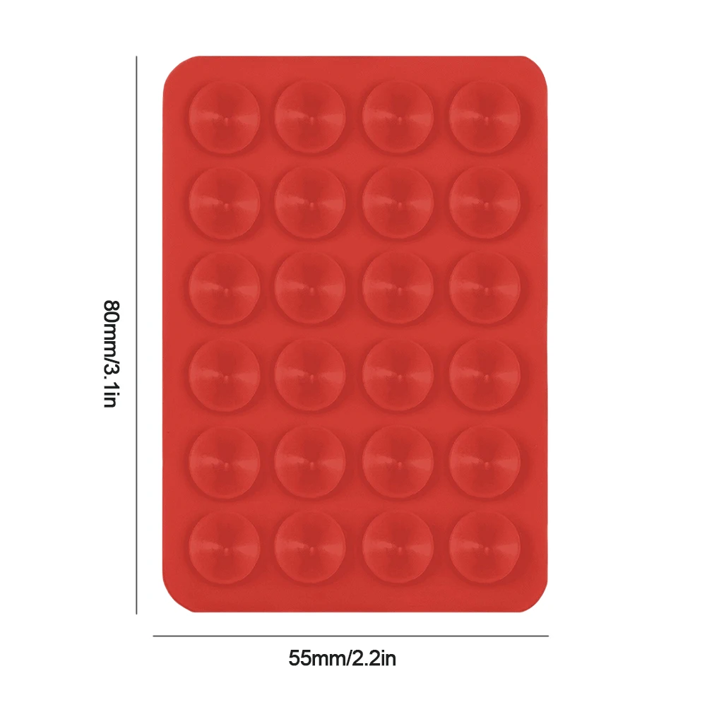 Silicone Suction Phone Case Adhesive Mount Multifunctional Suction Phone Holder Square Mirror Shower Phone Holder for Cell Phone