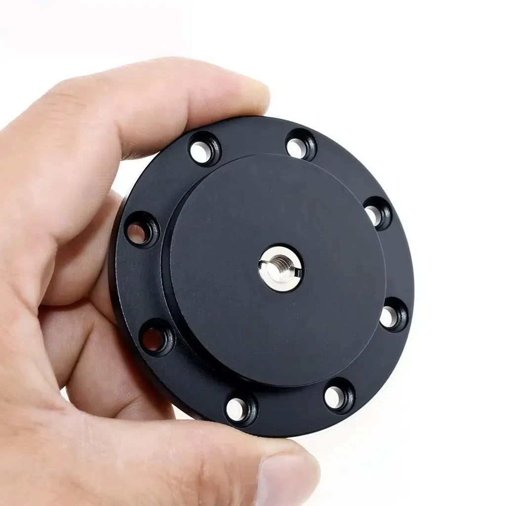 Wall Mount 1/4 3/8 Hole Fixed Base Magic Arm Articulating Friction Adapter for Webcam Projector Monitor LED Light Camera Bracket