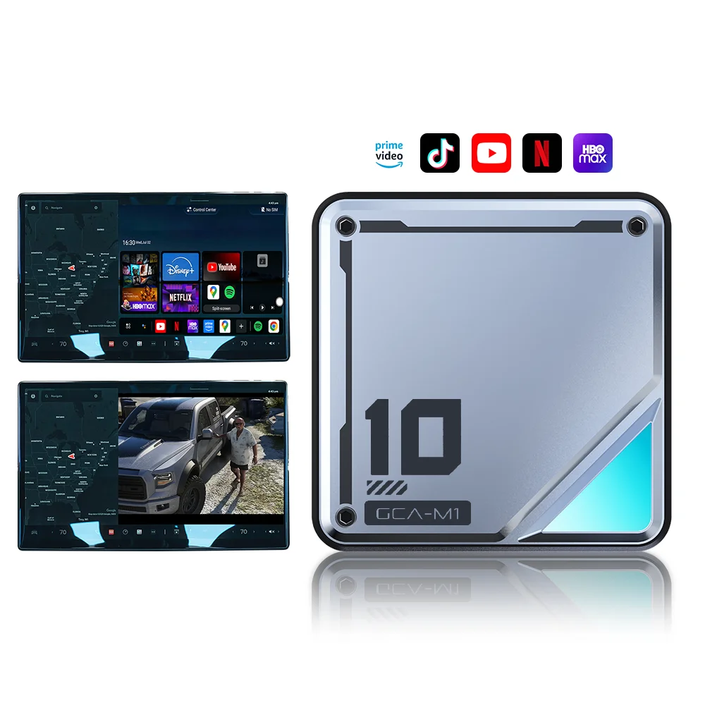 YolanAuto Ai Box for Tesla 3 Y X S Cars QCM 6125 8GB+128GB Andriod 13 Multimedia Video Box Supports Netflix&Youtube GPS Dual BT