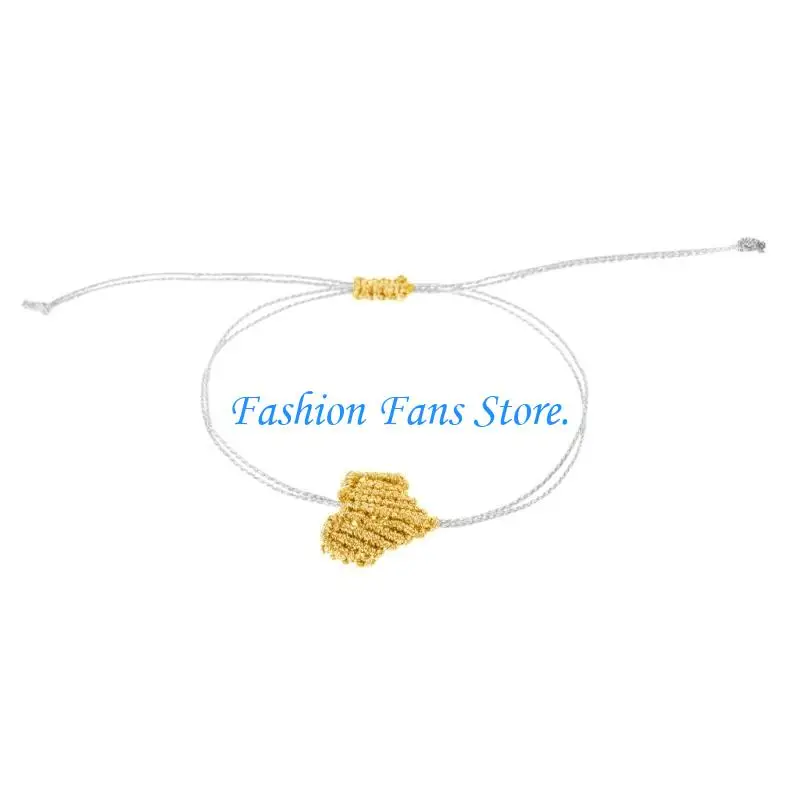  Twisted Natural Fiber Bracelet With Romance Symbolic Couple Design Wristband
