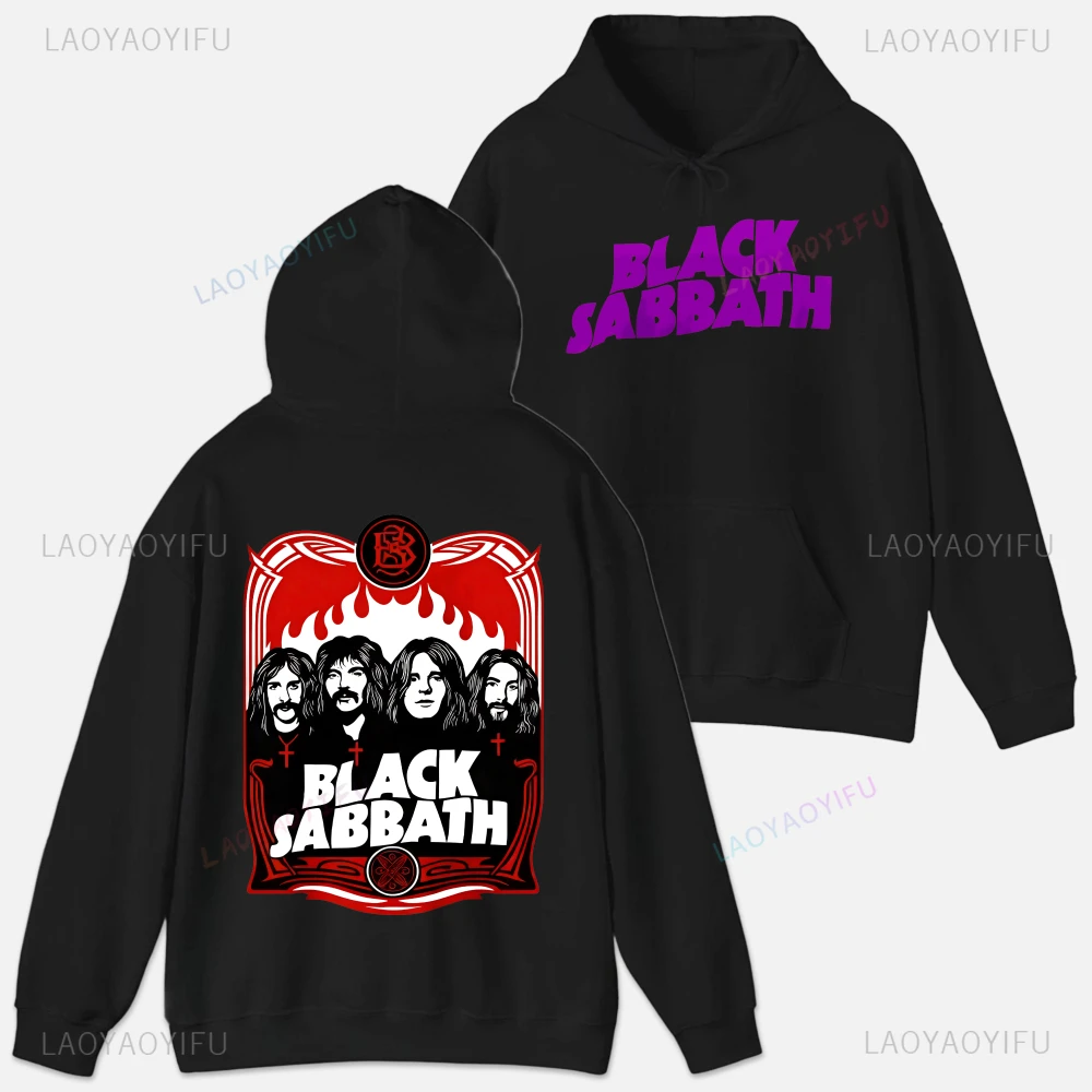 ملابس رجالية بغطاء للرأس من Black Sabbath Ozzy Osbourne، ملابس جرافيك عالية الجودة بأكمام طويلة، ملابس مخصصة، ملابس شارع مضحكة #4