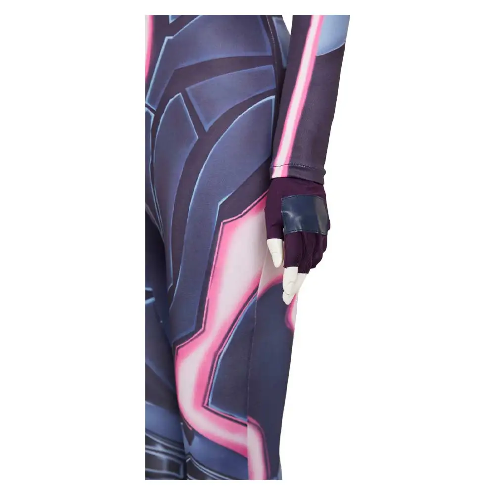 زي تنكري من سبليت جيم فكشن ميو للنساء البالغات، بدلة قفز، ملابس لعب الأدوار، بدلة كرنفال الهالوين