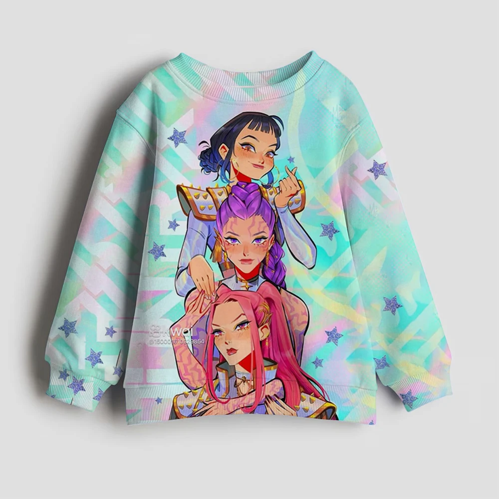 90s Y2k Huntrix هوديي مانغا الاطفال Kpop شيطان الصيادين الفيلم المشجعين هدية الأطفال البلوز لطيف النمر هودي للبنين بنات