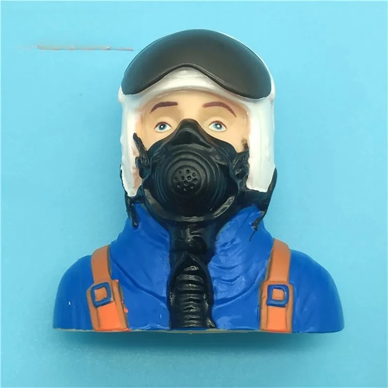 XFlight 1 Pc 1/6 Scale Pilots Figures Toy Model Pilot With Gas Mask For RC Plane Accessories Hobby Color Blue