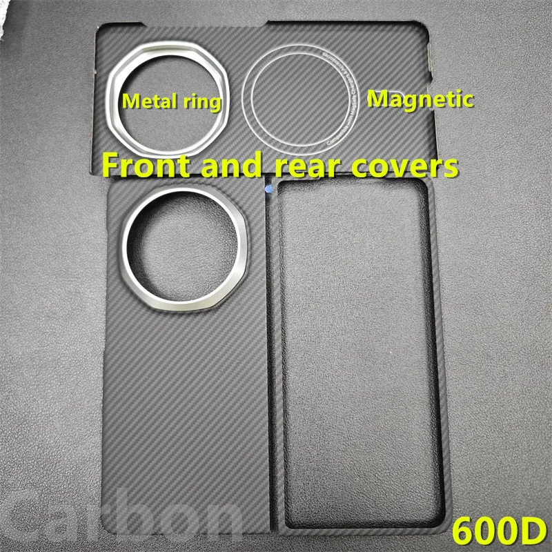Etui do Huawei Honor Magic V5, karbonowa powłoka ochronna, odpowiednie włókno aramidowe, magnetyczne etui na telefon — zdjęcie produktu 2