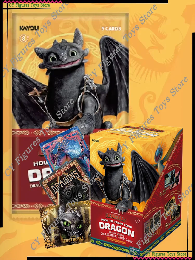 KAYOU Genuine English How to Train Your Dragon Dragon Seeking Cards Ride the Wind Edition SEA Series 1 Collectible Trading Card