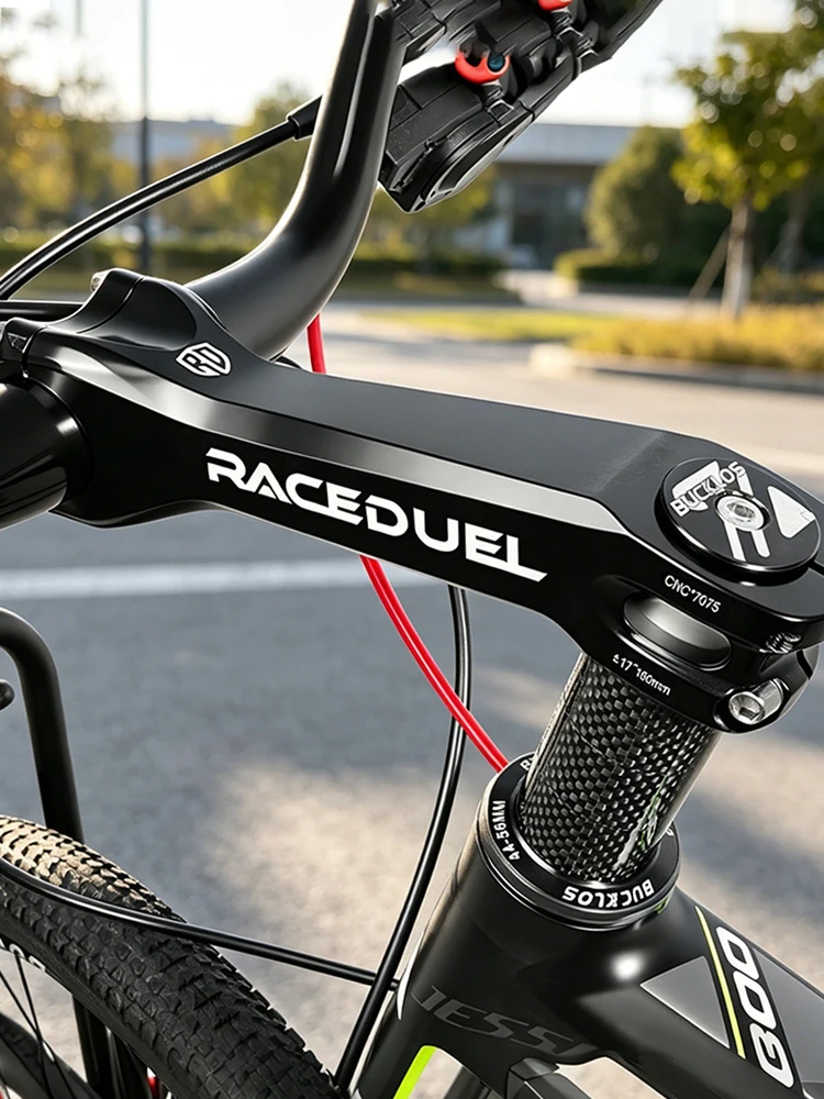 AliExpress NONE RACEDUEL Road Bike Stem 6/17 Degree Mountain Bike Road Bike Long Stems 7075 Aluminum CNC Stem 160/170/180mm for TT Triathlon