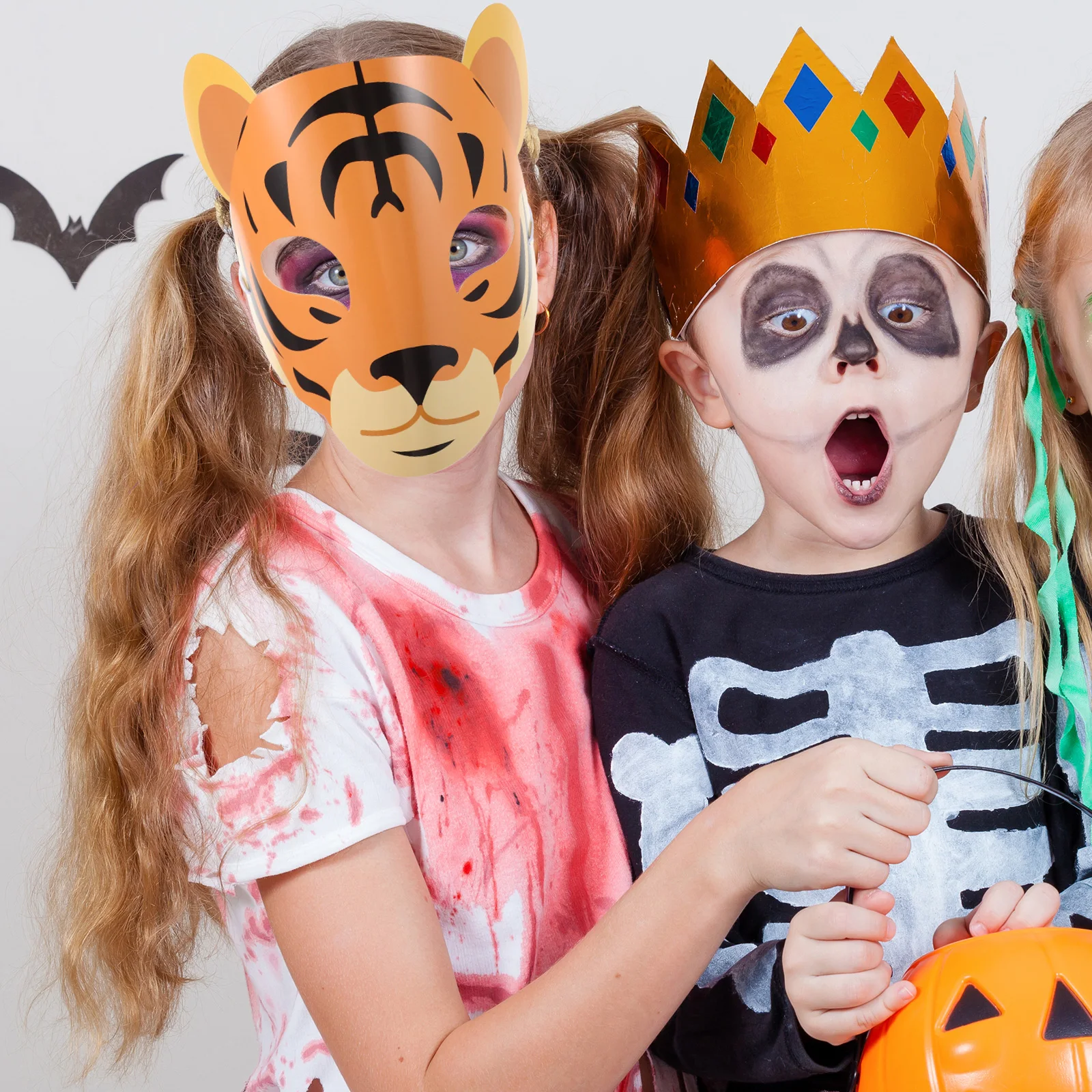 15 szt. Zwierzęce Maski Maskarady dla Dzieci Niedźwiedź Upominki na Przyjęcia Halloween Akcesoria Dżungla Lew Tygrys Hipopotam Maski Urodziny