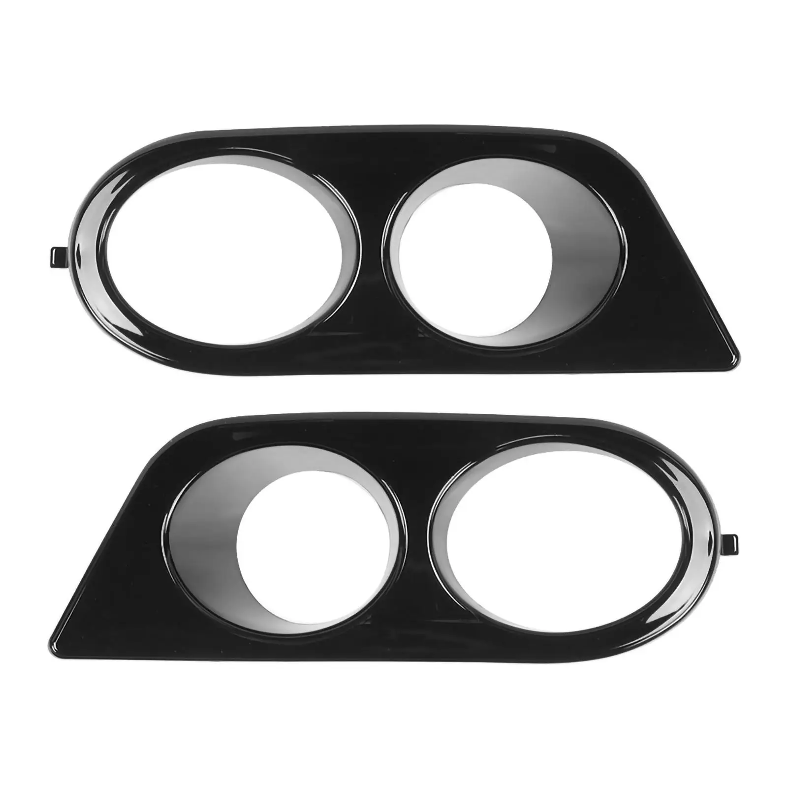 2pcs Car Fog Lights Covers For BMW E46 M3 2001-2006 Carbon Surround Air Duct Cover Frame Hole for M3 Foglights Glossy