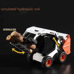 Huina 1/50 Alloy Truck Forklift Model Toys Vehicle Wood Grabber Construction Car Engineering Truck Toys Gift For boys and girls