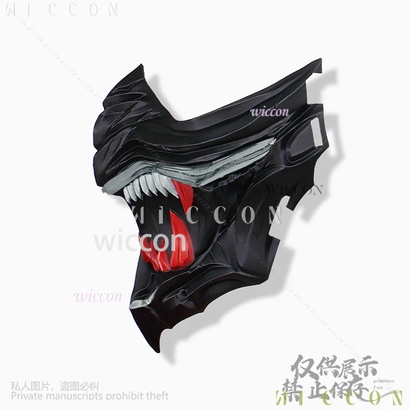 NINJA GAIDEN 4 คอสเพลย์ 3D Polylactic Acid Mask Props อุปกรณ์เสริมสําหรับงานปาร์ตี้คริสต์มาสฮาโลวีน Cos สีเงินที่กําหนดเองเกม