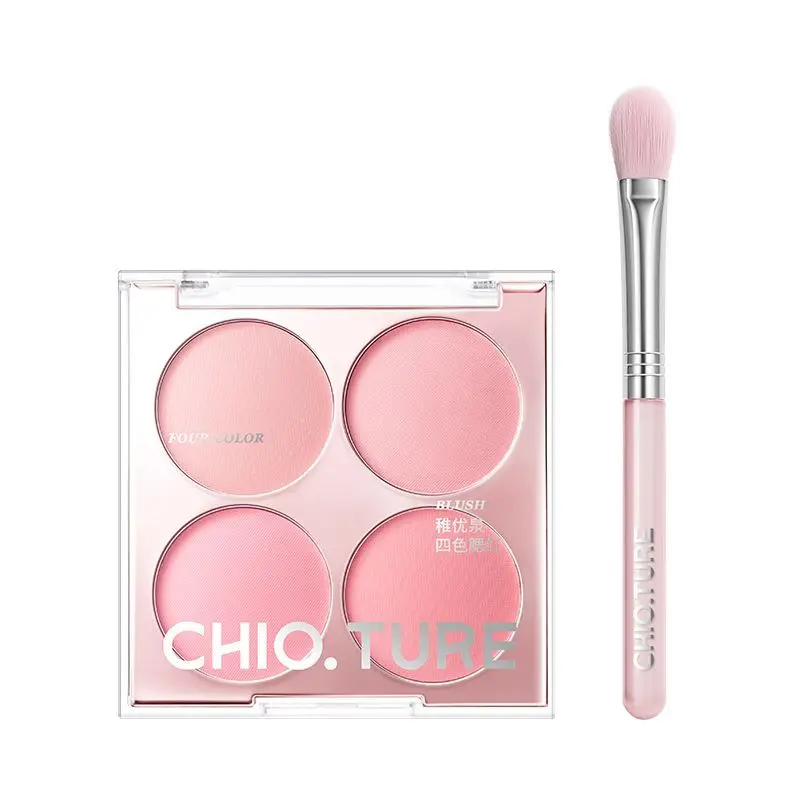 Zhiyouquan Four-color Blush Palette: Low Saturation, Contraction, Expansion, Transparent, Natural And Color-showing Blush