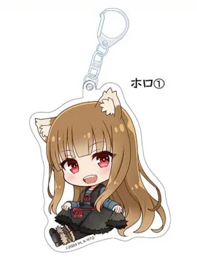 Anime Spice and Wolf Acrylic Keychain Model Cosplay Plate Holder Birthday Fans Christmas Desk Decor Plate Gift