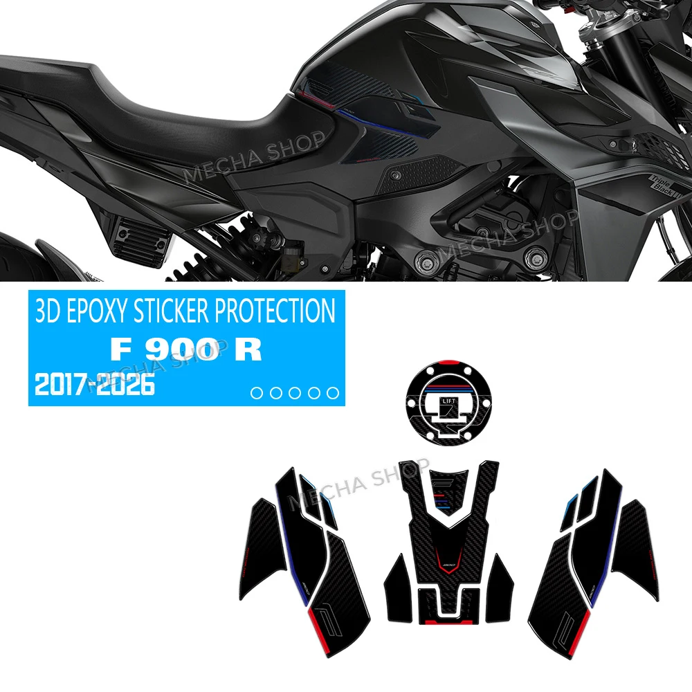 

Для F900 R F 900 R 2025 2026 3D наклейка на топливный бак F900R защитные наклейки на бак мотоцикла
