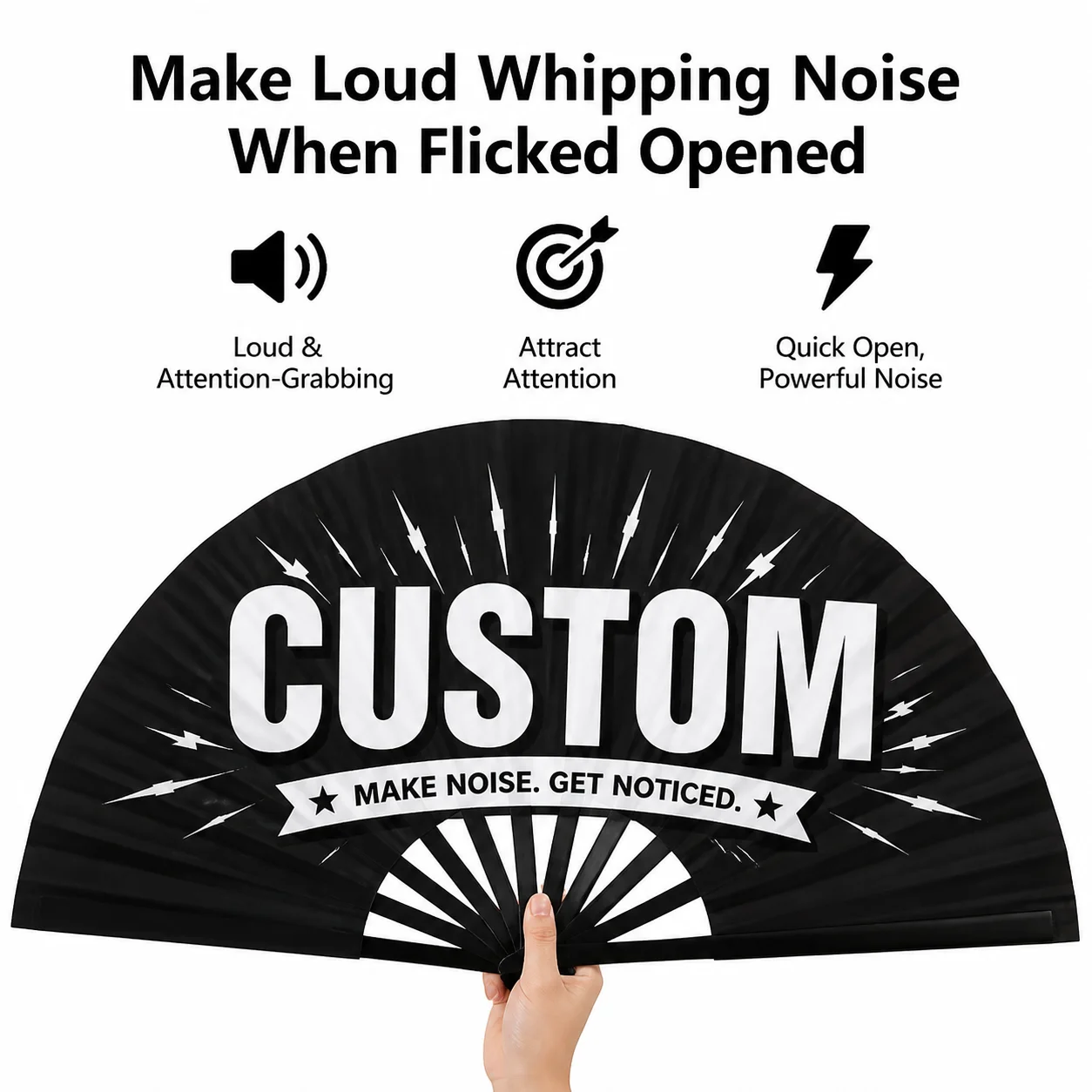 Custom Folding Fan Personalized Photo Text Print Chinese Style Bamboo Hand Fan DIY Wedding Party Gift