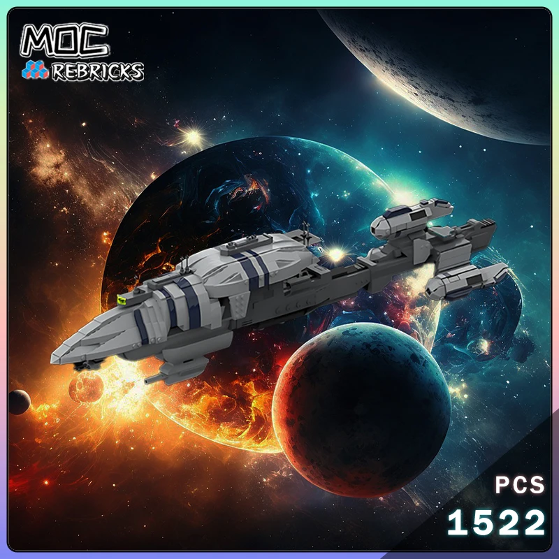 MOC Recusant-class Light Destroyer Building Blocks Model Space Battlecruiser Fleet Model Technology Bricks Desktop Display Toys