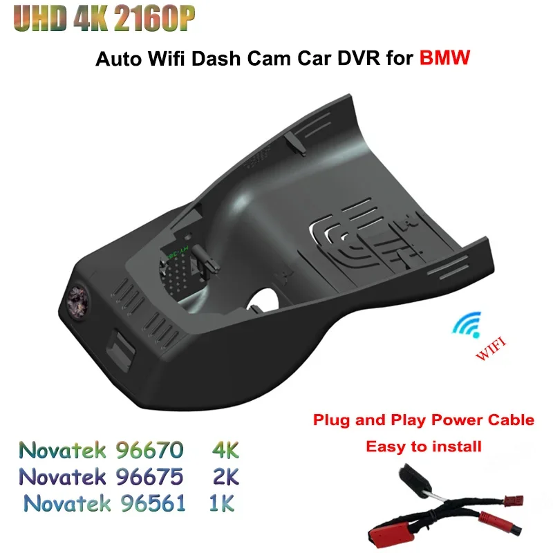 

UHD 2160P 4K Car DVR 2K WIFI 24H Video Recorder Dash Cam For BMW 3 series FOR I3 4 series Medium matching 2025 Driving Recorder