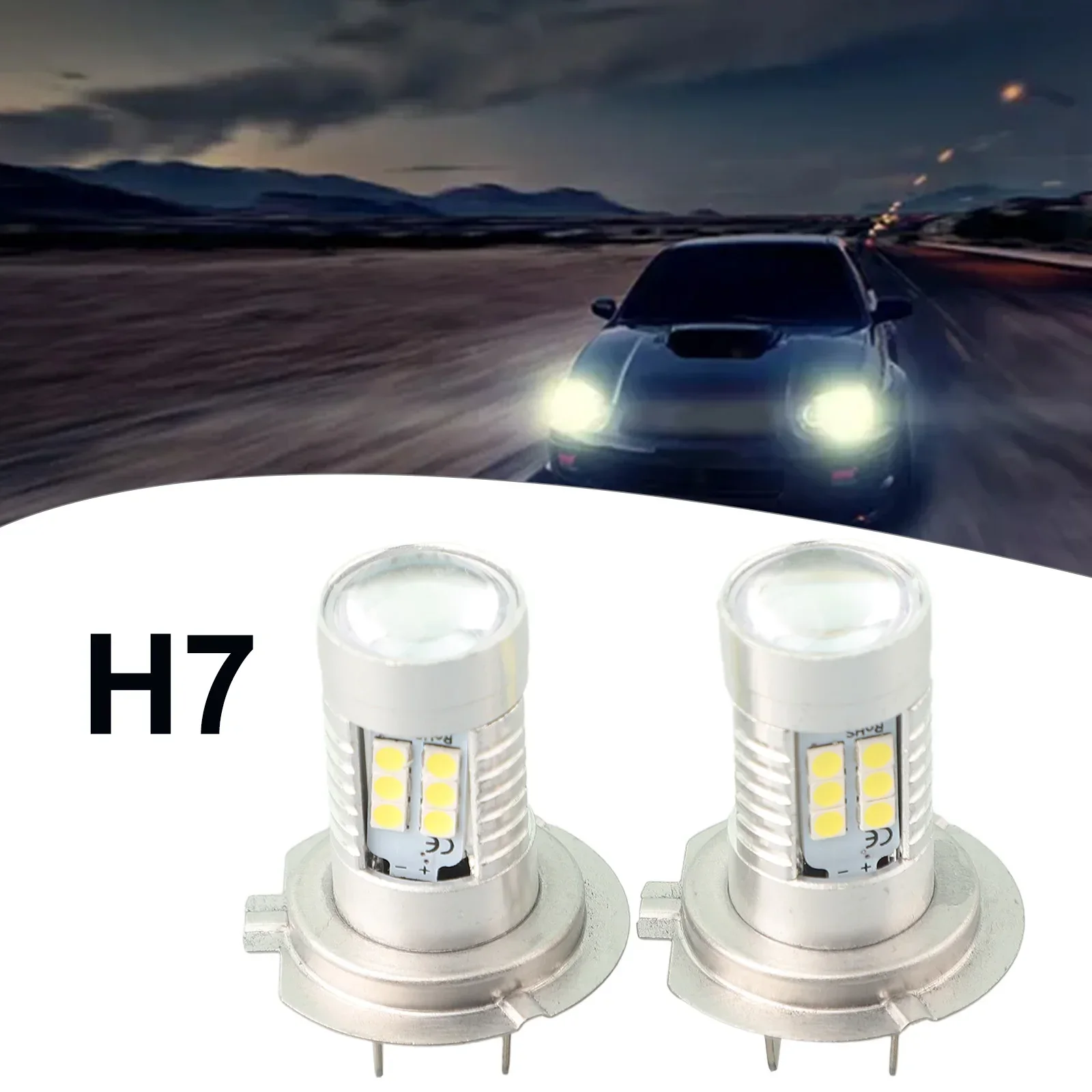 2x H7 LED Headlight Bulb Kit High/Low Beam 6000K White Accessories 1pcs Sponge ​ Polishing Sponge 6'' 150mm Foam Buff Backin