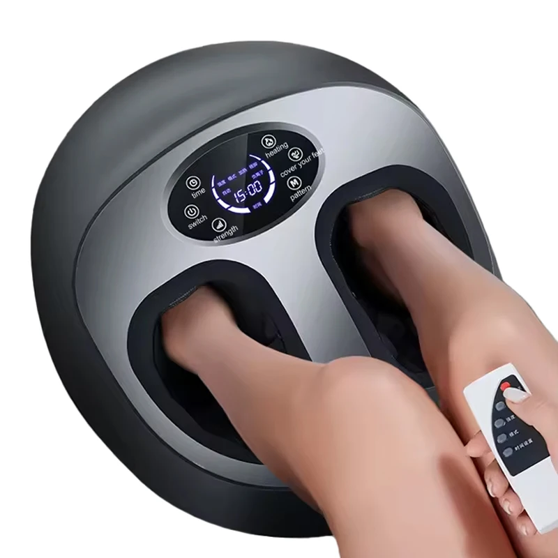 Shiatsu Foot SPA Heating Infrared Vibration Air Compression Electric Roller Deep Kneading Foot and Leg Calf Massager Machine