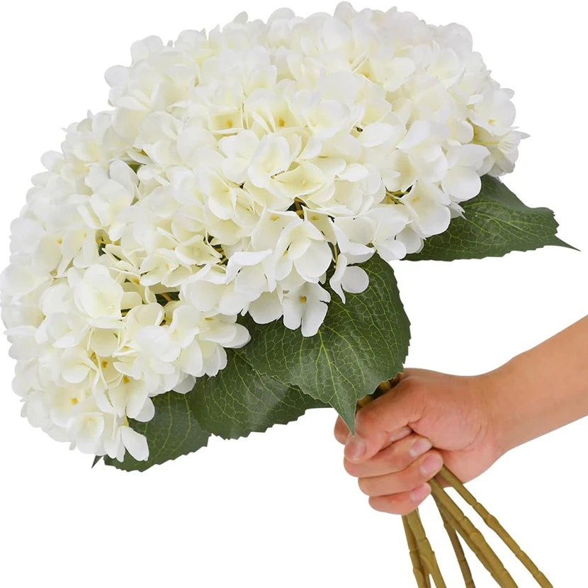 5 Stück Künstliche Blumen Seidenhortensien Hochzeits- und Brautaccessoires Festival Heim- und Tischdekoration DIY Geschenke Bouquet Requisiten – Detail 3