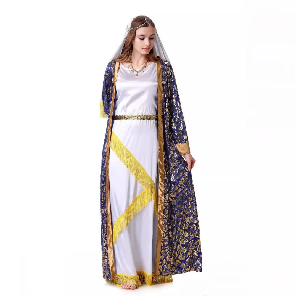Adult Long Skirt Performance Costume loween Pilim Queen Godd TING Women's Traditional Ethnic Stage Costume