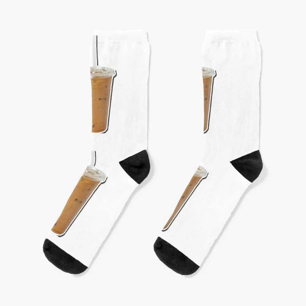 

Coffee Lover Iced Coffee Socks Crossfit crazy sports and leisure FASHION Luxury Woman Socks Men's