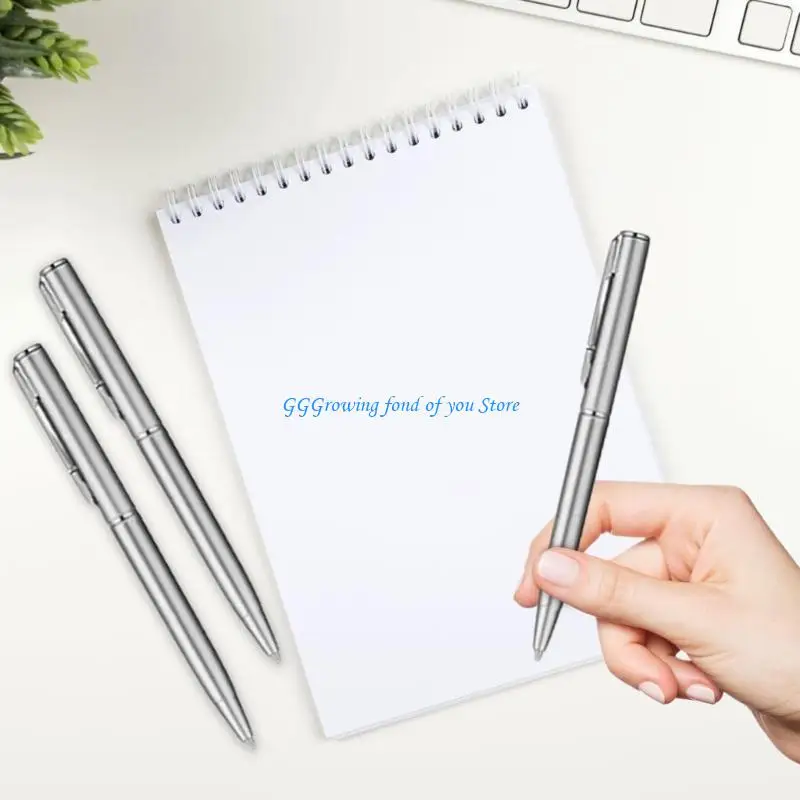 

H9EB 10pcs Metal BallPoint Pen Tivel Action Action Ballpoint Pen Business Подписание ручки