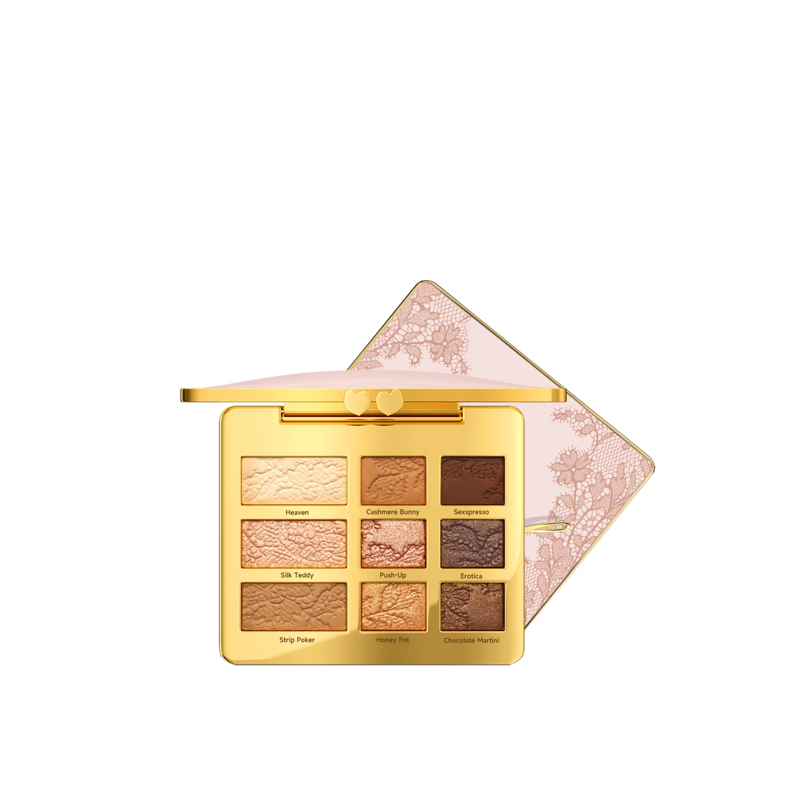 9 kleuren multifunctioneel make-uppalet Glitter oogschaduw Shimmer Pallet Markeerstift Poederborstel Beauty Kit Oogcosmetisch 12 g