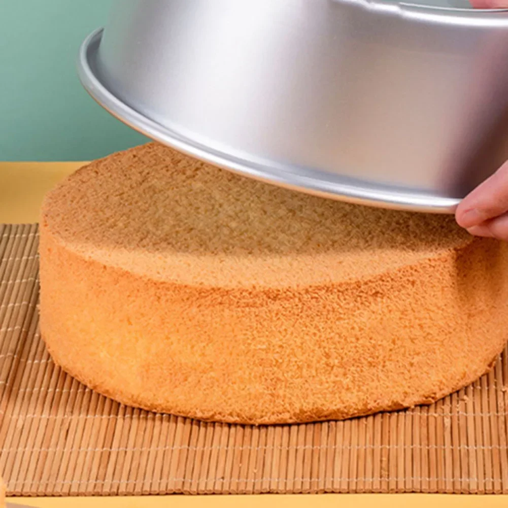 Aluminium Alloy Round Mini Cake Baking Tray, 2/4/6/8/10in Nonstick Angel Food Cake Pan, Perfect for Personal Shortbread