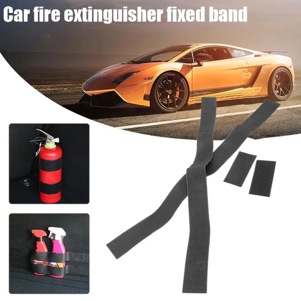 Car Trunk Strap Car Fire Extinguisher Storage Strap Car Car Accessories Supplies Strap Car Elastic Interior Finishing G3P4