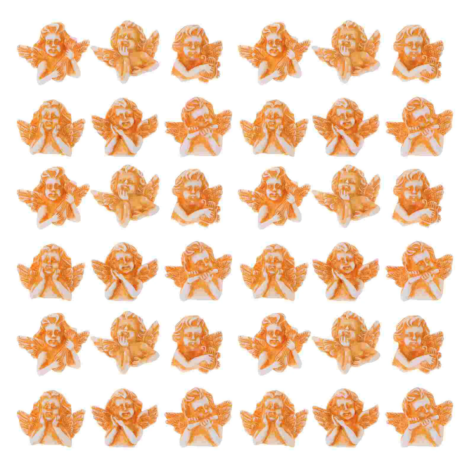 60 Pcs Angel Resin Accessories DIY Crafts Charm Ornament Hairpin Decor Charms Jewelry Child