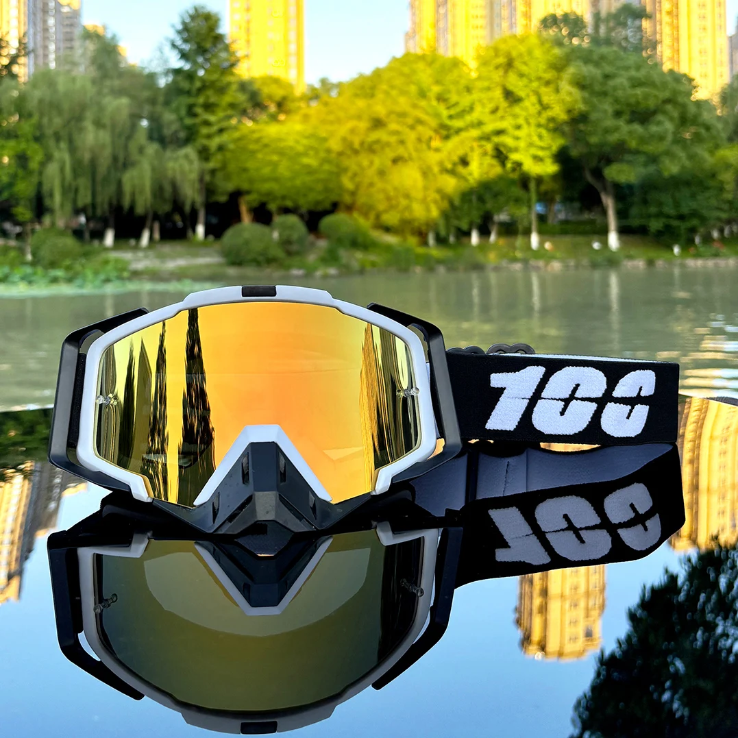 

100 Motocross Glasses Motorcycle ATV MTB Cross-country Riding Sports MX Goggles Motorcycle Helmet UV400 Bicycles Goggles