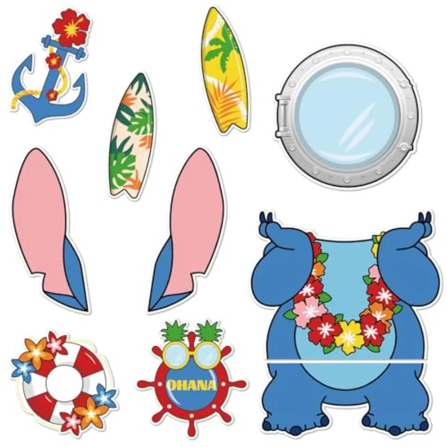 

9Pcs Cruise Door Decorations Magnetic Cute Large utical Cruise Door Magnets Decorations Reusable Refrigerator Magnets for Cruis