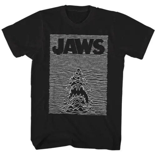 Jaws Shark Joy Division Men's T Shirt Movie Poster Parody Artistic Surfing Tee